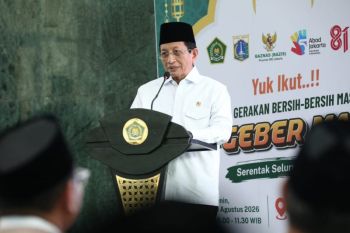 Gerakan bersih-bersih masjid libatkan 50 ribu masjid dan mushala