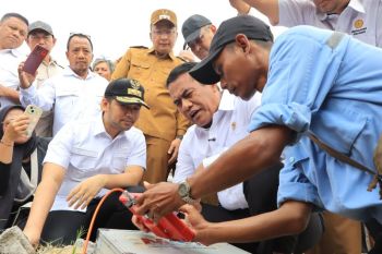 Mentan percepat bantuan pompa dan sumur dangkal untuk petani Gresik
