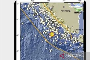 Gempa magnitudo 5,1 guncang Bengkulu