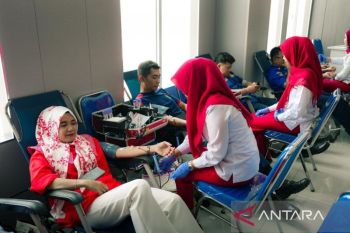 DPKP Palembang gelar donor darah massal sambut HUT ke-81 RI