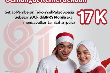 Rayakan HUT RI, BRK Syariah beri bonus pulsa Rp17 ribu