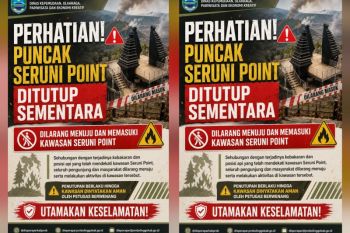 Wisata Puncak Seruni Point ditutup sementara akibat karhutla Bromo