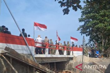 TNI petakan lokasi pembangunan Jembatan Garuda di Bangka Tengah