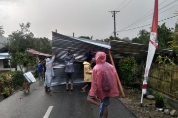 BPBD Sulteng: Angin kencang rusak rumah warga di Sigi