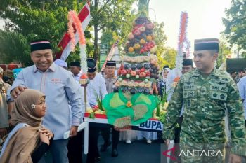Ribuan umat Muslim Situbondo kirab "Ancak Agung" sambut Maulid Nabi