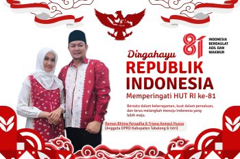 Ucapan HUT Ke-81 RI dari anggota DPRD Tabalong