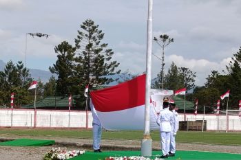 Upacara HUT ke-81 RI tingkat Provinsi Papua Pegunungan di Wamena aman