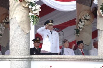 Bupati Garut mendoakan korban gempa NTT saat peringatan HUT RI
