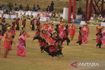 Tari kolosal Harmoni Nusantara meriahkan HUT Ke-81 RI di IKN