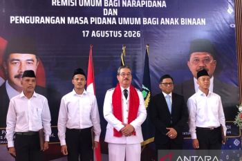 865 WBP Maluku terima remisi umum dan pengurangan masa pidana umum di HUT ke-81 RI