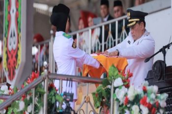 Bupati Barito Utara pimpin peringatan Proklamasi Kemerdekaan RI