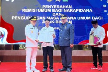 Tiga Narapidana Rutan Banda Aceh Bebas usai terima remisi HUT RI