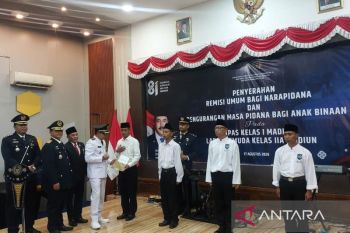 Sebanyak 816 warga binaan Lapas Madiun terima remisi Kemerdekaan RI