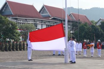 Rizqullah Kezio Syakib, Paskibraka Pengibar Bendera Merah Putih di Kota Padang