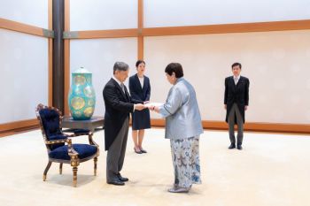 Dubes RI untuk Jepang serahkan surat kepercayaan kepada Kaisar Jepang