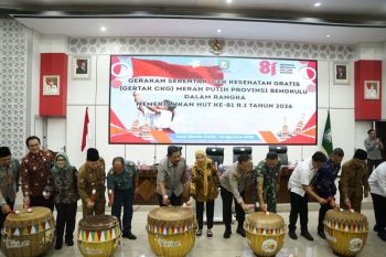 Pemprov Bengkulu canangkan Gertak CKG Merah Putih tekan kesakitan