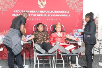 HUT ke-81 RI, KBRI Windhoek gelar donor darah di Namibia