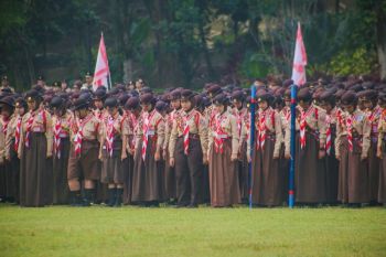 Gelar Senja pungkas rangkaian Peringatan Hari Pramuka ke-65 Kota Bogor