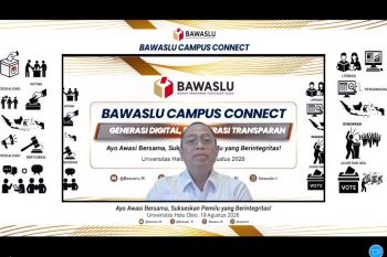 Bawaslu RI dorong mahasiswa UHO Kendari awasi pemilu di era digital