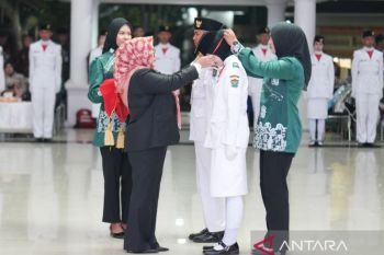 Pemkab Muara Enim berangkatkan 50 anggota Paskibraka 2026 ke Lampung