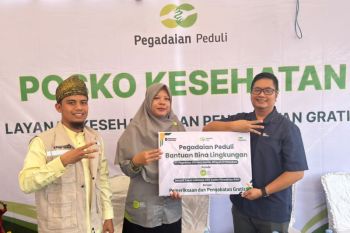 Pegadaian buka pos kesehatan gratis di Festival Pacu Jalur Bersama IZI