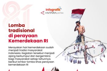 Lomba tradisional saat perayaan Kemerdekaan RI