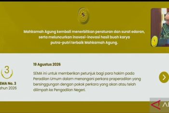 MA terbitkan SEMA 3/2026 petunjuk bagi hakim menangani praperadilan