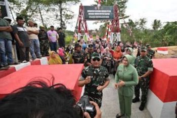 Pangdam XIV/Hsn terus membangun jembatan perintis demi pemerataan
