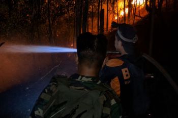 Personel Kodim Tarakan Berhasil Padamkan Kebakaran Lahan