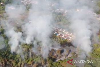 Petugas terus berjibaku padamkan karhutla di Palangka Raya