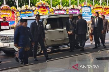 Presiden Prabowo tiba di acara akad nikah Kasespri Rizky Irmansyah