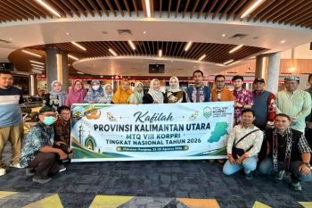 Puluhan ASN Kaltara mengikuti MTQ VIII Korpri Nasional 2026 di Sulsel