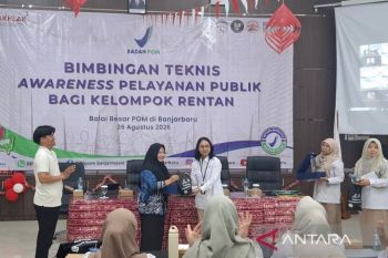 BPOM di Banjarbaru tingkatkan awareness pelayanan publik bagi disabilitas