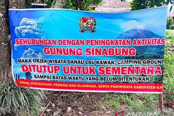 Aktivitas Sinabung meningkat, Pemkab Karo tutup sementara Danau Lau Kawar
