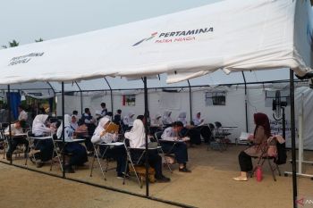 Tenda darurat Pertamina pulihkan belajar pagi siswa SMPN 19 Bengkulu