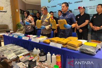 Polres Metro Bekasi bongkar jaringan peredaran narkoba lintas daerah