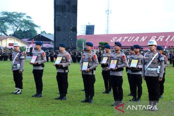 Narkoba hingga desersi, 10 personel Brimob Sumut dipecat