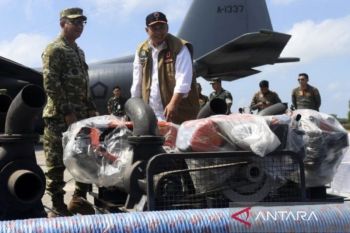 Kaltim terima 39 unit pompa air dari Kemenhan dan Kementan untuk tangani karhutla