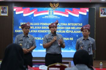 Kanwil Kemenkum Kepri ikuti desk evaluasi WBBM oleh TPN MenPAN-RB