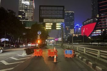 Sejumlah gerbang di Tol Dalam Kota masih ditutup sementara sehubungan demonstrasi