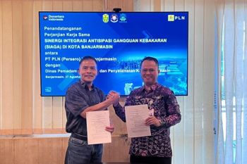 PLN-Damkar Banjarmasin kerja sama Program Siaga perkuat kesiapsiagaan kebakaran