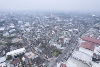 Kabut asap karhutla di Kota Jambi