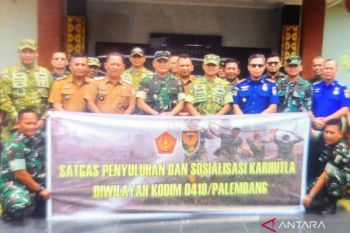 Penyuluh Mabes TNI sosialisasikan pencegahan karhutla di Sumsel