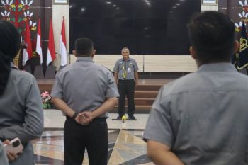 Kanwil Kemenkum Kalteng ingatkan pegawai jaga kesehatan-integritas di tengah kabut asap