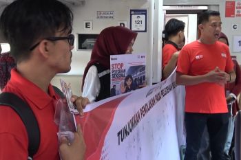 KAI Sumbar kampanyekan penolakan pelecehan seksual di atas kereta