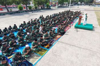 Ratusan prajurit Korem 011 Lilawangsa Shalat Istisqa atasi kemarau