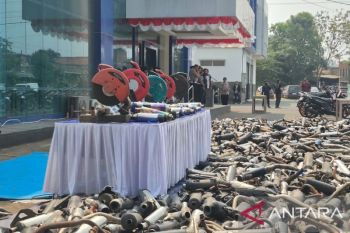 Polres Cimahi tindak 5.770 knalpot tidak sesuai spesifikasi