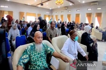 134 JCH Barito Utara ikuti sosialisasi pembinaan dan pemeriksaan kesehatan