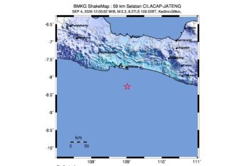 BMKG sebut gempa M5,3 selatan Cilacap dipicu aktivitas subduksi Lempeng Indo-Australia