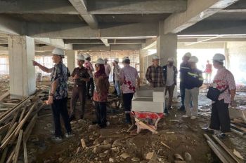 Pembangunan Gedung Kudus Sehat RSUD Kudus mencapai 33,39 persen